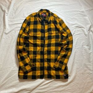 Vans X independent Plaid Men's Jacket - Yellow and Black